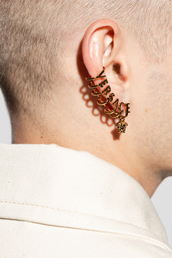 Versace Ear cuff with logo | Men's Jewellery